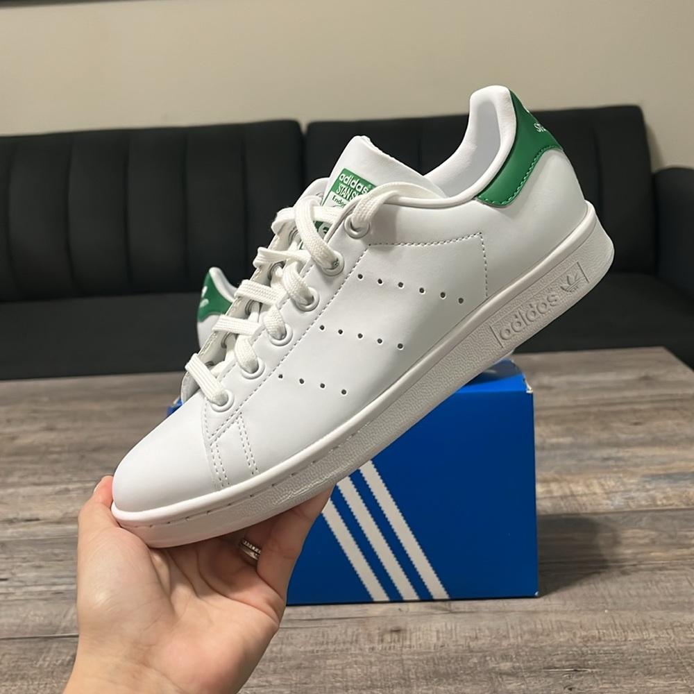 NWT Adidas Originals Stan Smith Women's Shoes - White/Green - Q47226 - Picture 9 of 9